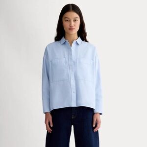 Everlane The Boxy Oxford Shirt in Light Blue